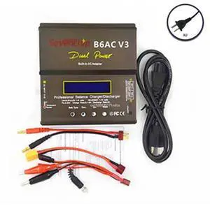 B6AC 100-240V 6A 80W Dual Power for Digital For LiPo, LiHv, Lilon, LiFe, NiCd, NiMH Car Dropship