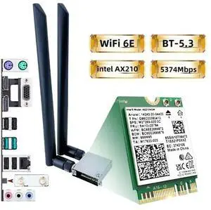 6E AX210NGW Mini PCI-E Card Bluetooth-compatible 5.2 Wireless Adapter ForAX210 Network Card AX210 NGFF-M2