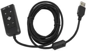 USB to 3.5mm Jack Audio Sound Card Adapter with Headphone and Microphone Jack for HyperX Cloud II USB to Aux Cable