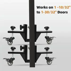 Panel Lift Cart Hanging Clamp Hardware Kit For 1-10/32", 1-30/32" Heavy Duty Door Mounting-Pre-Hung,Front Doors