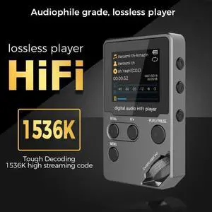 C5 8GB Lossless Bluetooth MP3 Music Player, Zinc Alloy Body,Rotary Controls,Wireless Connection,Voice Recorder