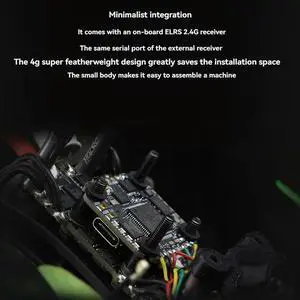 F722 Lite For FPV Freestyle Drone Flight Controller Onboard ELRS 2.4G Receiver 5V 2A BEC 20X20mm 2-6S LIPO