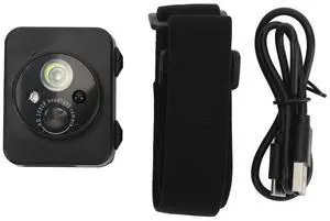 Head Mounted Action Camera 2MP 1080P 45 Degree Adjustable ligent Sensing LED Headlamp Head Mounted Wearable Body Video