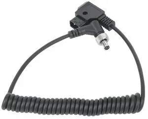 TAP Plug to DC Port DC Monitor Supply Cable Plastic Black Spring Power Wire with Lock