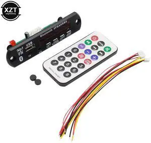 12V Automobile Car Bluetooth MP3 WMA USB/SD/FM/AUX Decoder Board Plate Audio Module Radio For Car MP3 Speaker Accessories 12V Automobile Car Bluetooth MP3 WMA USB/SD/FM/AUX Decoder Board Plate Audio Module Radio For Car MP3 Speaker Accessories
