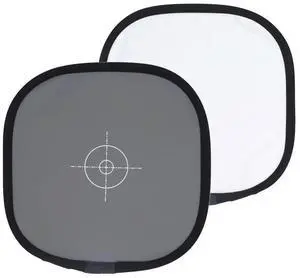 Camera Focus Board 30CM 18% Exposure Gray Reflectance Reflector Double Sided Foldable with Carry Pouch White Balance Card