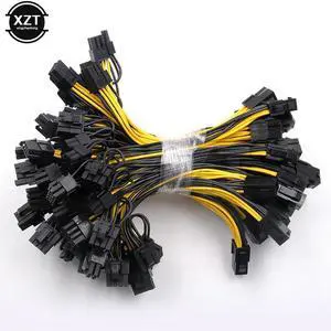 Hot Selling 6-pin PCI Express to 2 x PCIe 8 (6+2) pin Motherboard Graphics Video Card PCI-e GPU VGA Splitter Hub Power Cable