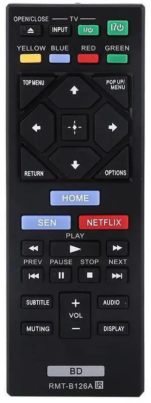 1Pc Stylish  RMT-B126A Remote Control Black Replacement Controller For Blu Ray Universal Controller