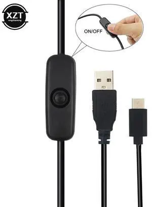 Universal USB Type C 5V 3A Charging Cable for Raspberry Pi 4 Power Cable with ON/OFF Switch for RPI 4 Model B RPI 4B Compute Universal USB Type C 5V 3A Charging Cable for Raspberry Pi 4 Power Cable with ON/OFF Switch for RPI 4 Model B RPI 4B Compute