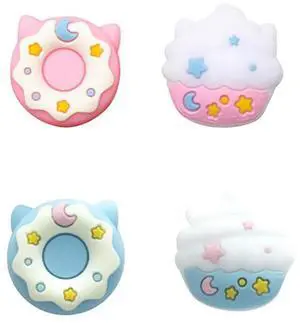 4pcs Donut Thumb Stick Grip Cap Cover For PSV1000/2000/PS Vita Controller Gamepad Joystick Case Accessories