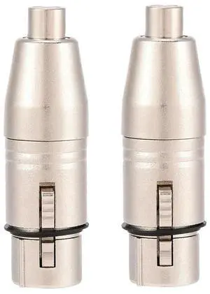 2Pcs 3 Pin XLR Female Jack to RCA Female Audio Microphone Mic Connector Adapter xlr to rca adapter