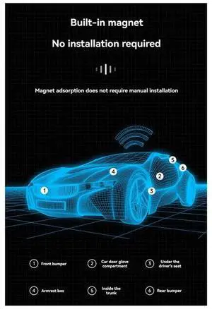 Mini Magnetic GPS Tracker Anti-Theft Tracking Device For Car/Person/Pet Location Tracker Long Standby Real-Time Locator