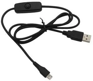 for Raspberry Pi 3 2 Power USB Cable with ON/OFF Switch Power Control Micro USB Charger Adapter for Raspberry Pi 3 2 5V 2.5A