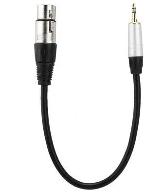 Stereo 3.5mm Male to XLR Female Audio Cable Converter 3.5mm Apapter 0.3m Length  3.5mm to XLR Adapter