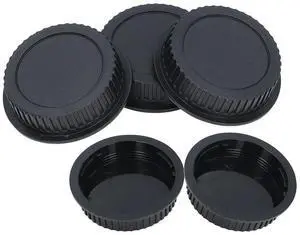 5PCS Camera Rear Lens Cap Kit ABS DSLR Micro SLR Camera Rear Lens Cover for EF Mount Lens