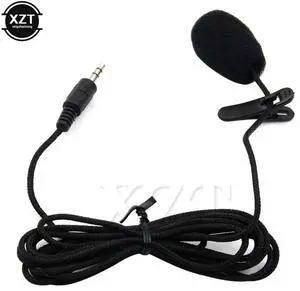 Mini Clip-on Lapel Lavalier Microphone 3.5mm Jack Applicable To Loudspeakers Computers And Vehicles Lavalier Microphone