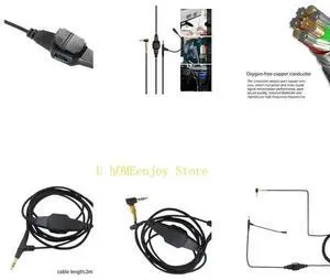 Sound Transmission Cord Earphones Replacement Cable for Boom Microphone 3.5mm Sound Transmission Cord Earphones Replacement Cable for Boom Microphone 3.5mm