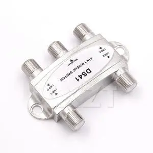 Free TV DiSEqC Switch 4x1 DiSEqC Switch satellite antenna flat LNB Switch for TV Receiver