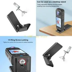 Camera Holder Foldable Design For Action Cameras Multiple Directional Adjustment