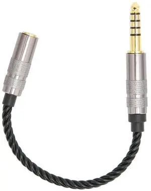 Headphone Adapter Cable Gold Plated 4.4MM Balanced Male to 3.5MM Stereo Female Adapter Cord Headphone Cable