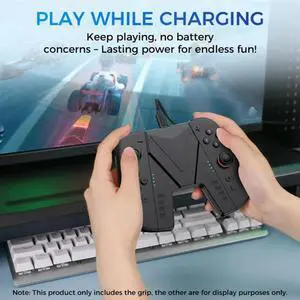 Charging Grip For Nintendo Switch 2-Play While Charging Case With Charging Indicator And Overcharge Protection