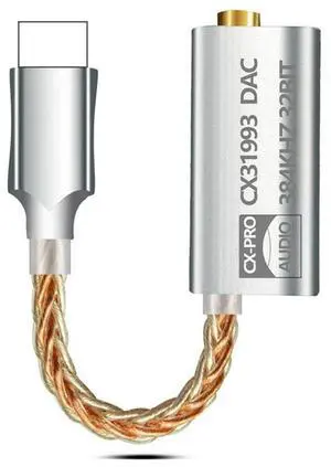 CX31993 Hifi DAC Headphone Amplifiers Audio Decoding AMP Adapter Sound Card Digital Decoder 32Bits/384Khz For IOS