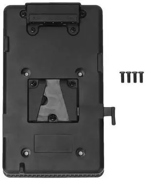 Back Pack Plate Adapter for  V Mount V Lock For DSLR Camera Video Light