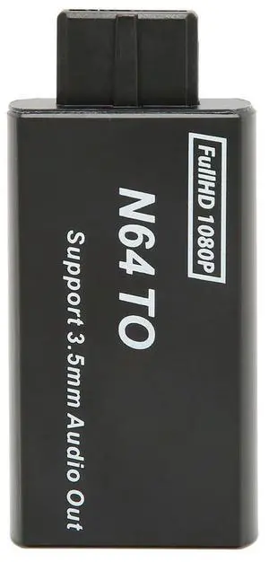 Video Game Adapter for N64 to HD Multimedia Interface Converter 1080p Support PAL NTSC Video Game Adapter with 3.5mm Interface