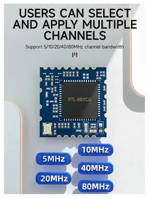 E103-RTL8811CU RTL8811CU 2.4Ghz 5.8Ghz Module SDIO SMD Module 22Dbm Low-Cost 22Dbm 200M USB Interface