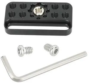 Universal Cheese Plate Mini Baseplate Quick Release Plate With 3/8" ARRI-Style Mount For DIY Camera Rigs Configuration