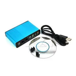 est Hot USB 2.0 Sound Card 6 Channel 7.1 and 5.1 Optical External Audio Card SPDIF Controller for PC Laptop Desktop Tablet