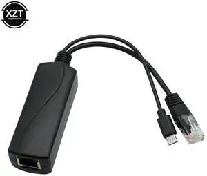 Micro USB POE Splitter 6KV Anti-interference Power Over Ethernet 48V To 5V 3A 12W Active Adapter USB Plug for Raspberry Pi CCTV Micro USB POE Splitter 6KV Anti-interference Power Over Ethernet 48V To 5V 3A 12W Active Adapter USB Plug for Raspberry Pi CCTV