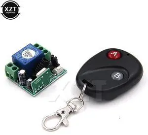 1pcs Hot Sale Wireless Universal Remote Control DC 12V Button RF switch system 433MHz Telecomando Transmitter Receiver
