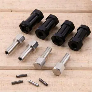 8Pcs Aluminum RC Car 12Mm Hex Wheel Hub Drive Adaptor Extension Combiner Coupler For Axial SCX10 D90,Black 20Mm 8Pcs Aluminum RC Car 12Mm Hex Wheel Hub Drive Adaptor Extension Combiner Coupler For Axial SCX10 D90,Black 20Mm