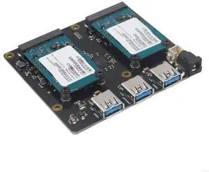 Dual mSATA SSD Expansion Board X852 USB3.0 Module Compatible for Pi