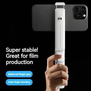 Wide Compatible Scale Anti-Shake Pocket-Sized Mini Selfie Stick Ultra Portable Foldable Clip For Travel