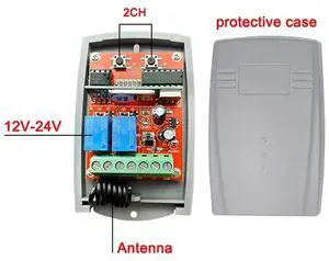 3X Universal Garage Door Remote Control Receiver 433Mhz12v-24V Electric Gate Control Opener 433.92Mhz