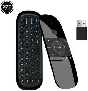 W1 Air Mouse Portable Remote Controller 2.4GHz Mini Infrared Learning Remote Control USB Charging for Android TV Box Projector