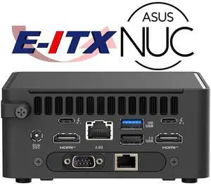 ASUS NUC15CRHC5 NUC 15 PRO Core 5 Mini PC System, Dual 2.5G LAN, 8GB DDR5 RAM, 500GB PCIe Gen 4 SSD, Win 11 Pro OS, Pre-Configured, Pre-Installed and Tested by E-ITX