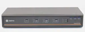 Vertiv Avocent SV340H-001 4-port Desktop KVM, Dual Head HDMI, Front Panel USB 3.0, Audio