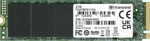 Transcend 2TB M.2 2280 SSD, Up to 3,200 MB/s, Compatible w/Ultrabook Laptop PC Desktop, PCIe NVMe Gen3x4 SSD, 3D TLC NAND Flash Internal Solid State Drive, LDPC Error Correction ECC, SLC Cache