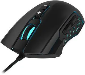 LeadsaiL Gaming Mouse Wired RGB PC Gaming Mice, 7200 DPI, 8 Programmable Buttons, 6 Color Backlight, Ergonomic Optical Computer Mouse for Desktop PC Laptop Gamer & Work