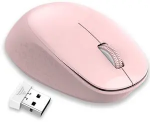 LeadsaiL Wireless Mouse for Laptop, 2.4GHz Silent USB Mouse, Slim Optical Mouse with 3 Buttons, 1600 DPI, Works with Windows, Mac, Chrome OS, Linux