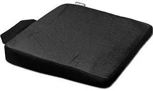 Yupbizauto New Breathable Comfortable Ergonomic Wedge Car Seat Office Chair Back Support Cushion (Black Syn Leather)