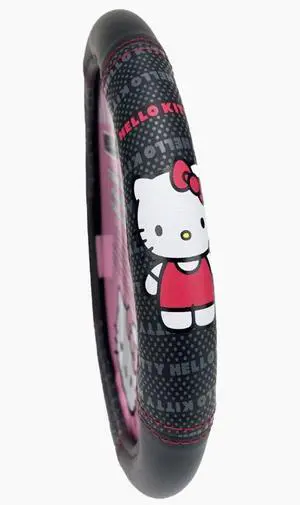 Hello Kitty Car Steering Wheel Cover Cord Design Air Freshener Bundle Univesal Fit