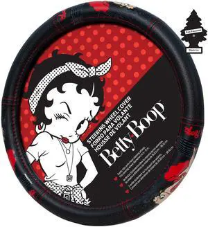 New Betty Boop Skyliner Design Car Truck Steering Wheel Cover Air Freshener Bundle