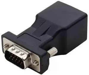 Vszerda RJ45 8P8C Female to VGA 15Pin Male Adapter