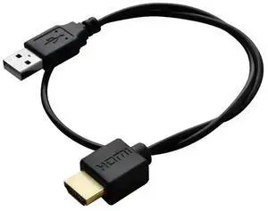 Vszerda Car USB to HDMI Fast Charging Cable, USB Male to HDMI Male Conversion Power Cable, Only for Car Charging Use Length 50CM