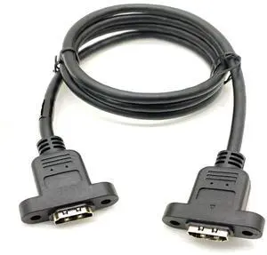 Vszerda 4k Hdmi Cable Dual End Female to Female with Screw 1m