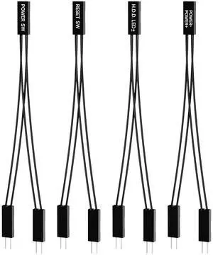 Vszerda PC Power Switch/Reset/HDD LED Divider Adapter (2-pin 2.54mm, 1 Female, 2 Male) Vszerda PC Power Switch/Reset/HDD LED Divider Adapter (2-pin 2.54mm, 1 Female, 2 Male)